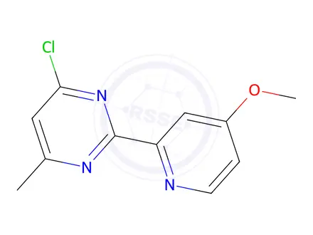 Chemical structure of 4-Chloro-2-(4-methoxypyridin-2-yl)-6-methylpyrimidine