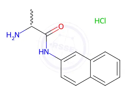 Chemical structure of Alanine-B-Naphthylamide Hcl, Dl-