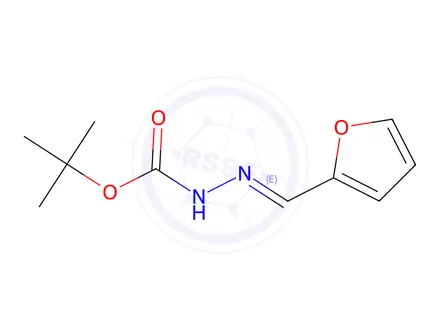 Chemical structure of 1,1-Dimethylethyl Ester (2-Furanylmethylene)hydrazinecarboxylic Acid