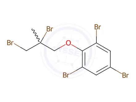 Chemical structure of 1,3,5-tribromo-2-(2,3-dibromo-2-methylpropoxy)benzene