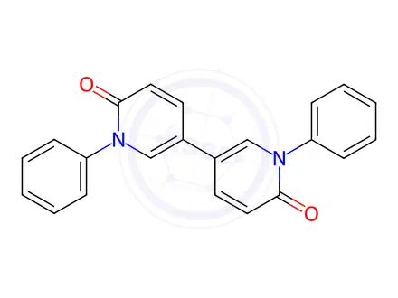 Chemical structure of [3,3'-Bipyridine]-6,6'(1H,1'H)-dione, 1,1'-diphenyl-
