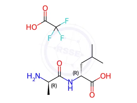 Chemical structure of D-ALa-d-leu-oh tfa