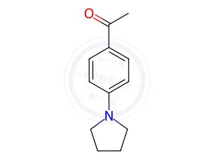 Chemical structure of 4'-(1-Pyrrolidino)acetophenone
