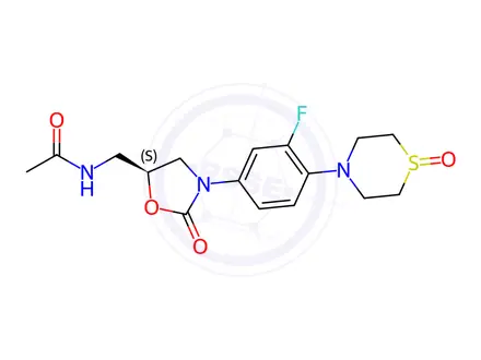 Chemical structure of Sutezolid sulfoxide