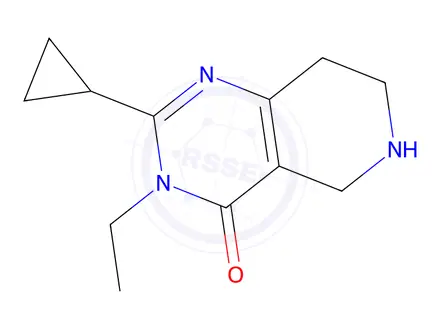 Chemical structure of 2-Cyclopropyl-3-ethyl-5,6,7,8-tetrahydropyrido[4,3-d]pyrimidin-4(3H)-one