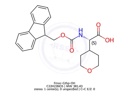 Chemical structure of Fmoc-Gthp-OH