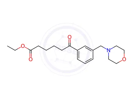Chemical structure of Ethyl 6-[3-(morpholinomethyl)phenyl]-6-oxohexanoate