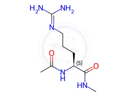 Chemical structure of N(alpha)-acetylarginine methylamide