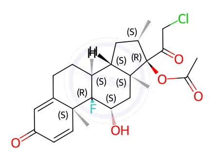 Chemical structure of Clobetasol acetate