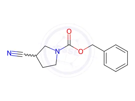 Chemical structure of Benzyl 3-Cyanopyrrolidine-1-carboxylate