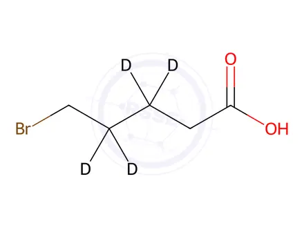 Chemical structure of 5-Bromopentanoic-3,3,4,4-d4 acid