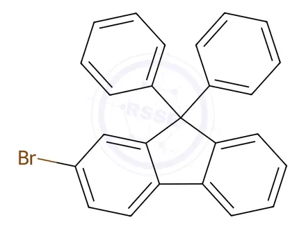Chemical structure of 2-Bromo-9,9-Diphenylfluorene