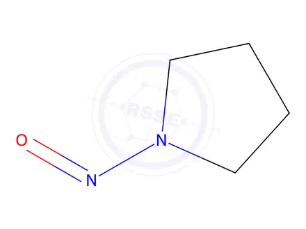 Chemical structure of N-Nitrosopyrrolidine