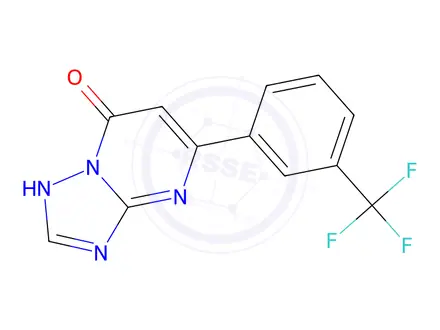 Chemical structure of 5-(3-(Trifluoromethyl)phenyl)-[1,2,4]triazolo[1,5-a]pyrimidin-7-ol
