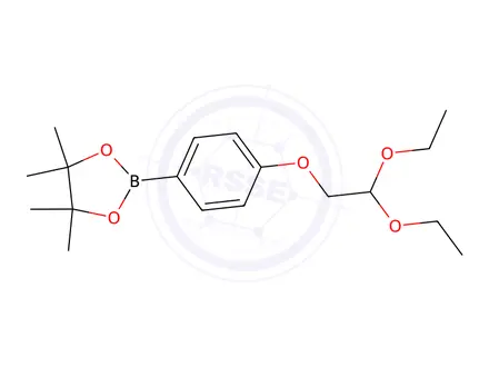 Chemical structure of 2-(4-(2,2-Diethoxyethoxy)phenyl)-4,4,5,5-tetramethyl-1,3,2-dioxaborolane