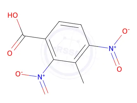 Chemical structure of 3-methyl-2,4-dinitrobenzoic acid