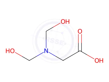 Chemical structure of N,N-bis-hydroxymethyl-glycine