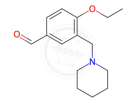 Chemical structure of 4-Ethoxy-3-(piperidin-1-ylmethyl)benzaldehyde