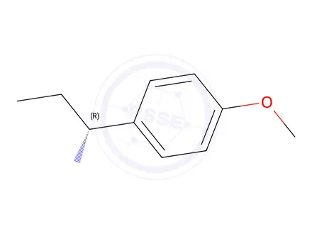 Chemical structure of Benzenemethanamine, alpha-ethyl-4-methoxy-, (alphaR)-(9CI)