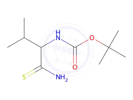 Chemical structure of (S)-[1-(Aminothioxomethyl)-2-methylpropyl]-carbamic Acid 1,1-Dimethylethyl Ester