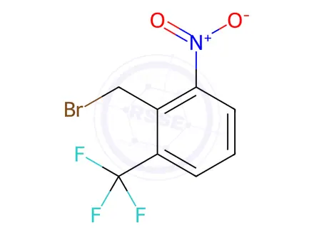 Chemical structure of 2-(BROMOMETHYL)-1-NITRO-3-(TRIFLUOROMETHYL)BENZENE