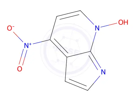 Chemical structure of 4-Nitro-1H-pyrrolo[2,3-b]pyridin-7-ium-7-olate