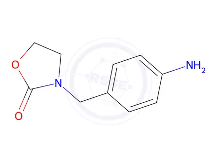 Chemical structure of 3-[(4-aminophenyl)methyl]-1,3-oxazolidin-2-one