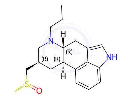 Chemical structure of Pergolide Mesylate Impurity 1 (Pergolide Mesylate EP Impurity A) (Pergolide Sulfoxide)