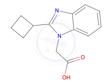 Chemical structure of 2-(2-Cyclobutyl-1H-benzo[d]imidazol-1-yl)acetic acid