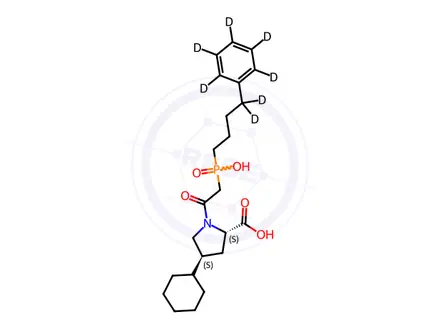 Chemical structure of Fosinopril EP Impurity A-D7
