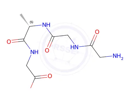Chemical structure of H-Gly-Gly-Ala-Gly-Oh