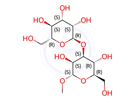 Chemical structure of methyl 3-O-(α-D-mannopyranosyl)-α-D-mannopyranoside
