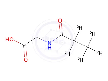 Chemical structure of N-Propionyl-d5-glycine