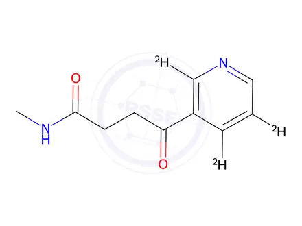 Chemical structure of N-Methyl-γ-oxo-3-pyridinebutanamide-d3