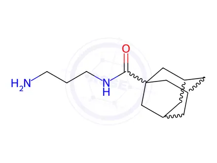Chemical structure of ADAMANTANE-1-CARBOXYLIC ACID (3-AMINO-PROPYL)-AMIDE