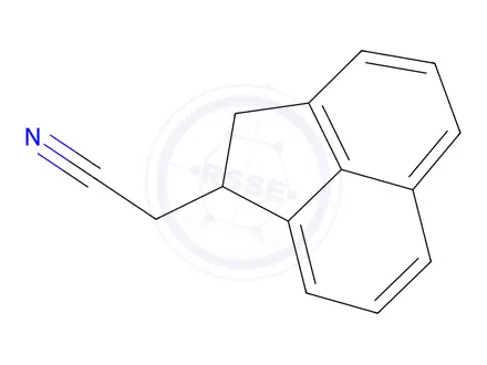 Chemical structure of 1-Acenaphthyleneacetonitrile,1,2-dihydro-(9CI)