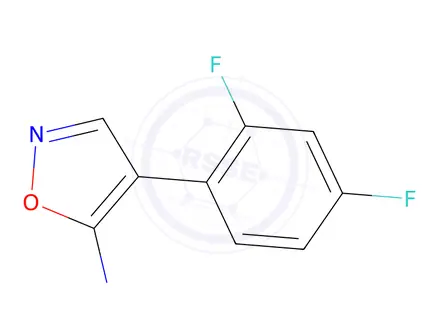 Chemical structure of 4-(2,4-Difluorophenyl)-1,2-oxazol-5-amine