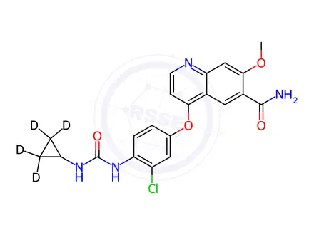 Chemical structure of Lenvatinib-d4