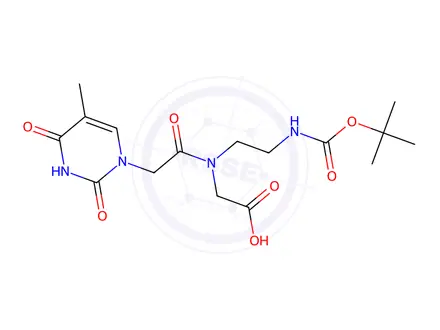 Chemical structure of Boc-PNA-T-OH