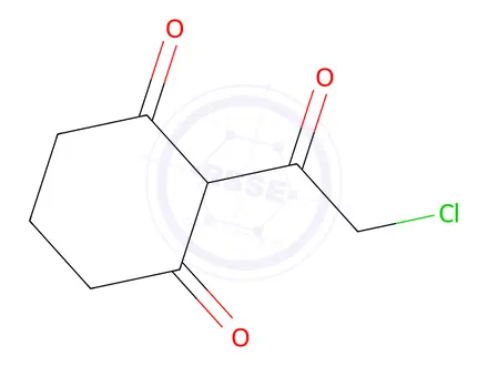 Chemical structure of 1,3-Cyclohexanedione, 2-(chloroacetyl)-(9CI)