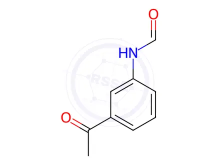 Chemical structure of N-(3-Acetylphenyl)formamide