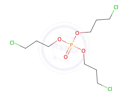Chemical structure of Tri(Chloropropyl) Phosphate (TCPP)