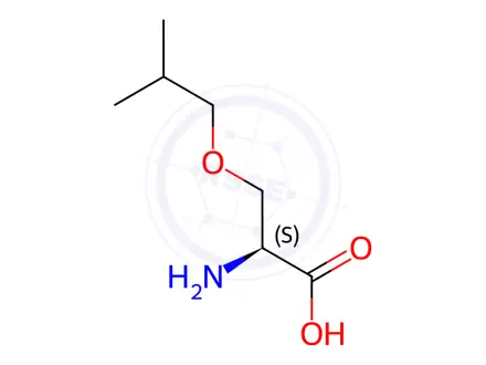Chemical structure of L-Serine, O-(2-methylpropyl)-