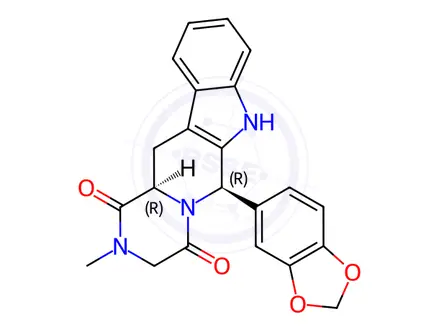 Chemical structure of Tadalafil