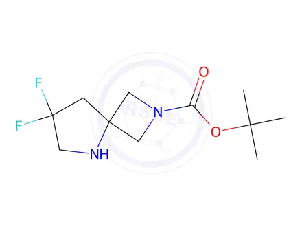 Chemical structure of Tert-butyl 7,7-difluoro-2,5-diazaspiro[3.4]Octane-2-carboxylate