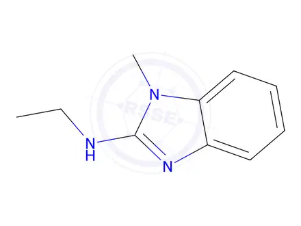 Chemical structure of N-Ethyl-1-methyl-1H-benzo[d]imidazol-2-amine