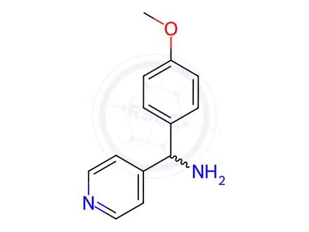 Chemical structure of [(4-Methoxyphenyl)(4-pyridinyl)methyl]amine dihydrochloride