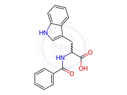 Chemical structure of N-Benzoyltryptophan