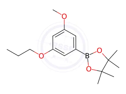 Chemical structure of 2-(3-Methoxy-5-propoxyphenyl)-4,4,5,5-tetramethyl-1,3,2-dioxaborolane
