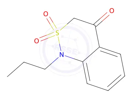 Chemical structure of 1-Propyl-1h-benzo[c][1,2]thiazin-4(3h)-one 2,2-dioxide